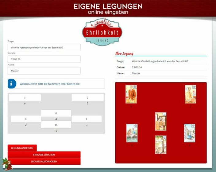 Leidingkarten eigene Legung online - Ehrlichkeit in der Sexualität