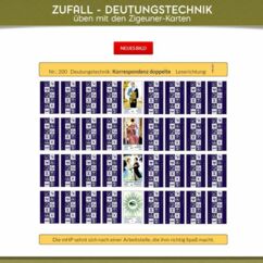 Zigeunerkarten Deutungstechniken mit dem Deutungstrainer
