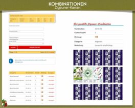 Zigeuner Kombinationen mit 2, 3, 4 und 5 Karten Zigeuner Kombinationen mit 2, 3, 4 und 5 Karten
