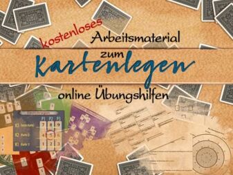 kostenloses Arbeitsmaterial zum Kartenlegen Lernen als online Übungshilfen