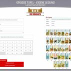 Lenormandkarten Große Tafel mit Häusern 8x5 - Beispiellegung