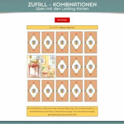 Leidingkarten Kombinationen per Zufall mit dem Deutungstrainer