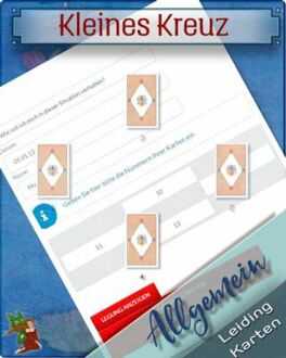 Leidingkarten eigene Legung eingeben - Kleines Kreuz online