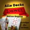 Der Online-Wahrsagekarten-Zugang für 3 Monate