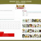 Zigeunerkarten Große Tafel mit Häusern 9x4 - Beispiellegung