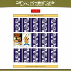Zigeunerkarten Kombinationen per Zufall mit dem Deutungstrainer