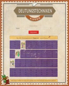 Kipperkarten Deutungstechniken zum Online-Kartenlegen üben