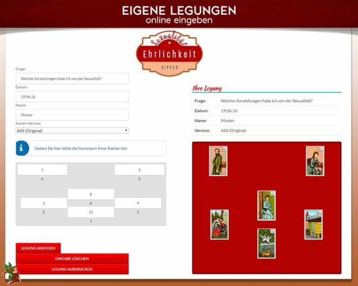 Kipperkarten eigene Legung online - Ehrlichkeit in der Sexualität