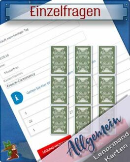Lenormandkarten eigene Legung eingeben - Einzelfragen online Lenormandkarten eigene Legung eingeben - Einzelfragen online