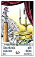 16. Geschenk - BEDEUTUNG: Geschenk; pos. Entwicklung; pos. Überraschung; Unterstützung; Zufluß; Aufmerksamkeiten; Lob; Anerkennung; Chance; Zuwendung;