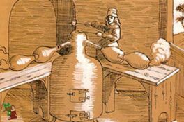 Alchemie 1 - Mystik - Destillationsofen mit Kondensatoren