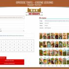 Kipperkarten Große Tafel mit Häusern 9x4 - Beispiellegung