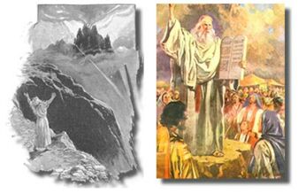 Ur-Symbole: Moses auf dem Berg Sinai Ur-Symbole: Moses auf dem Berg Sinai