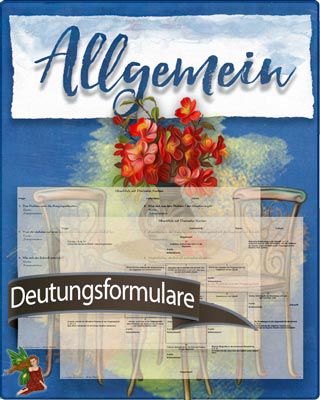 Deutungsformulare für Allgemein-Themen zum Auswerten von Kartenlegungen - kostenlos zum Download