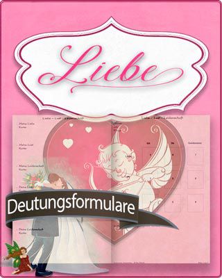 Deutungsformulare für Liebe-Themen zum Auswerten von Kartenlegungen - kostenlos zum Download