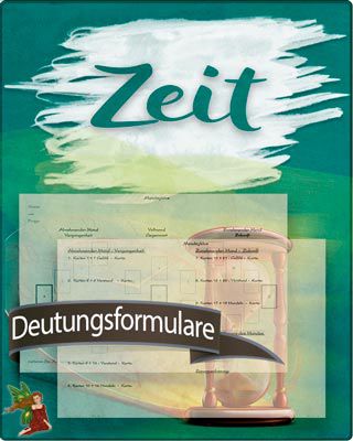 Deutungsformulare für Zeit-Themen zum Auswerten von Kartenlegungen - kostenlos zum Download