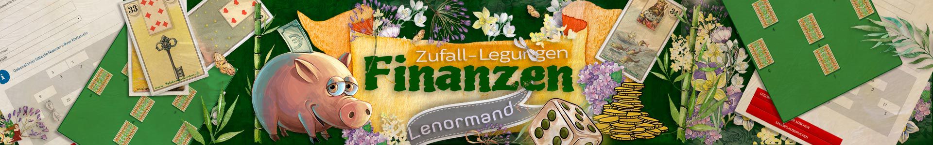 Lenormand Zufall-Legungen für finanzielle Fragen