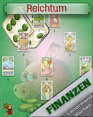 Lenormand Zufall-Online Legung - Reichtum