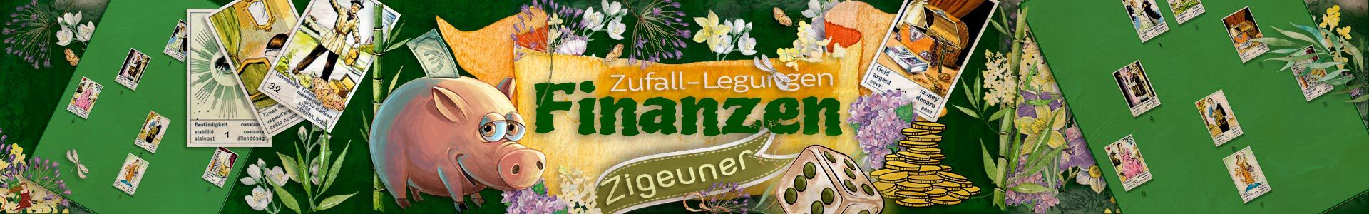Zigeuner Zufall-Legungen für finanzielle Fragen