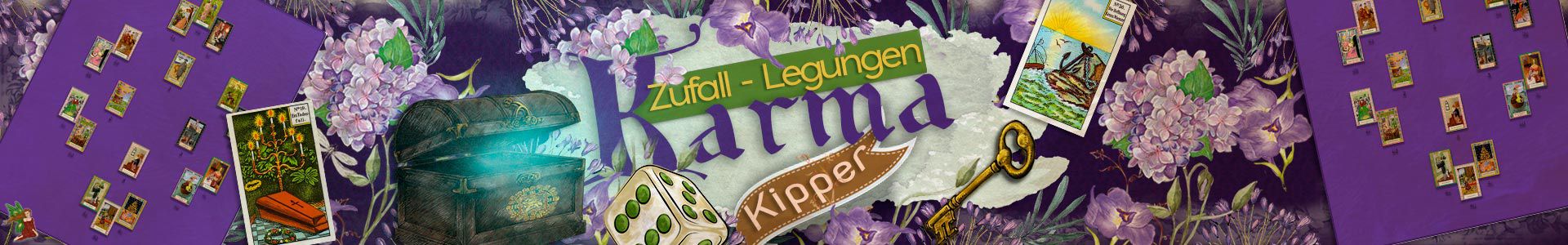 Kipper Zufall-Legungen für Karma-Fragen