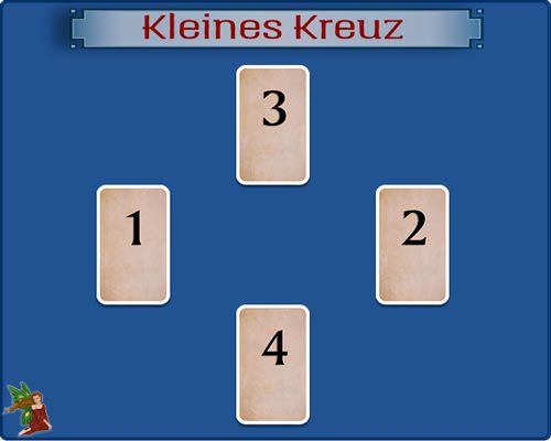 Kartenlegen online mit Legemuster zu allgemeinen Themen - Kleines Kreuz Kartenlegen online mit Legemuster zu allgemeinen Themen - Kleines Kreuz